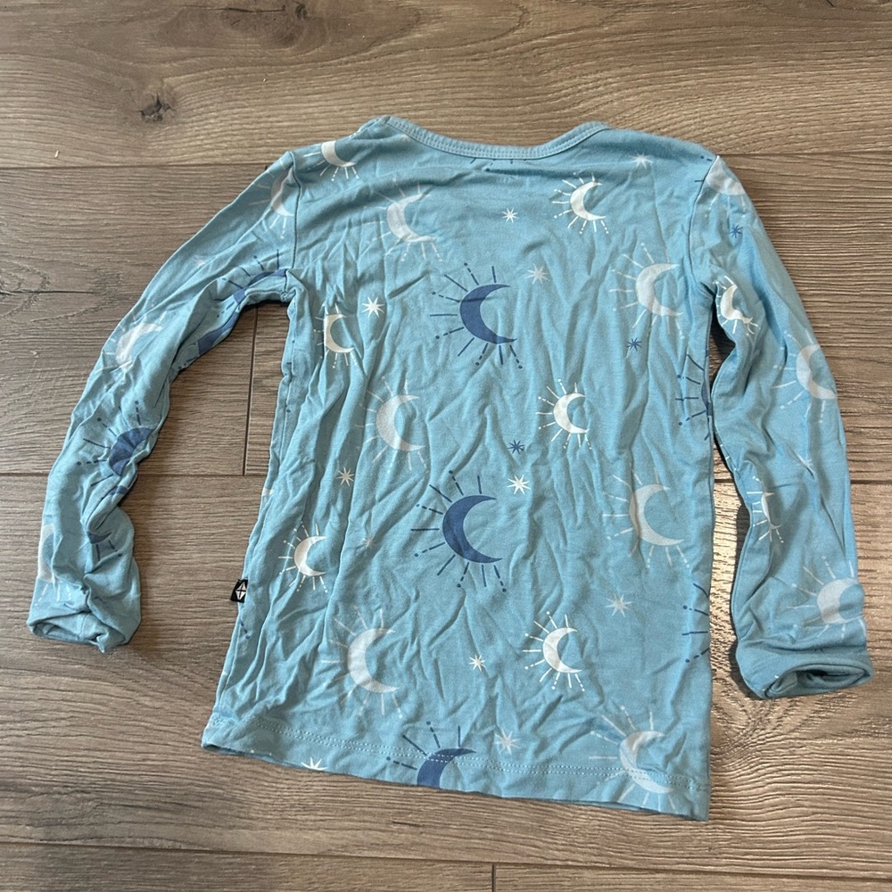 Kyte BABY Light Blue Moon & Star Pajama Set - Picture 4 of 6